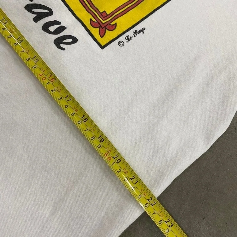 Vintage 90s Scotland The Brave Le Pays International Graphic Crest T-Shirt XL - Picture 6 of 7